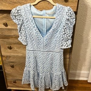 Light blue floral dress